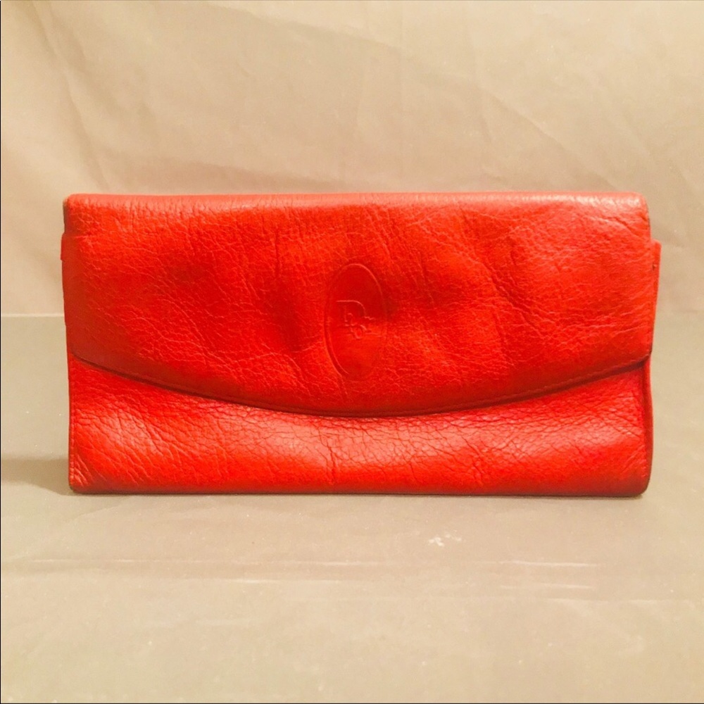 Christian Dior Red Vintage Wallet